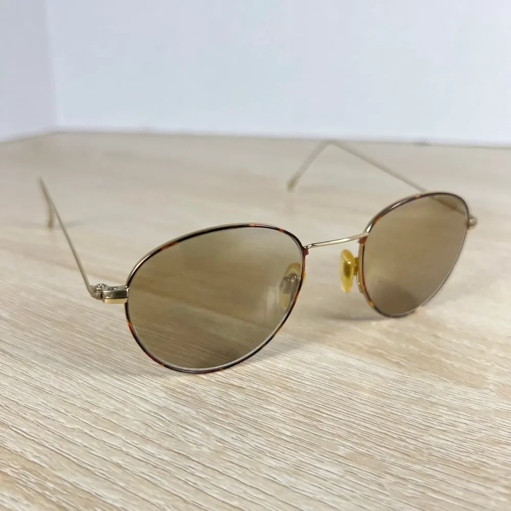 Vintage Neostyle College 10A 356 Sunglasses Gold Germany RARE! 47-18-140
